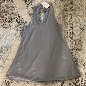 Grey Python Keyhole Dress Size M Olivaceous